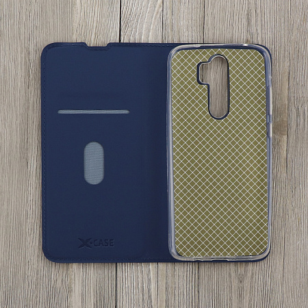 Чехол-книжка для Xiaomi Redmi Note 8 Pro, X-CASE, боковой, синий