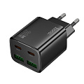 Сетевое зарядное устройство, 2 PD 30W + 2 USB 3.0 QC (N56), HOCO, черный