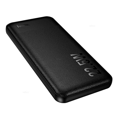 Универсальный Доп. Аккумулятор 10000mAh, J159, HOCO, выход: 1 USB (22.5W), 1 PD (20W), черный