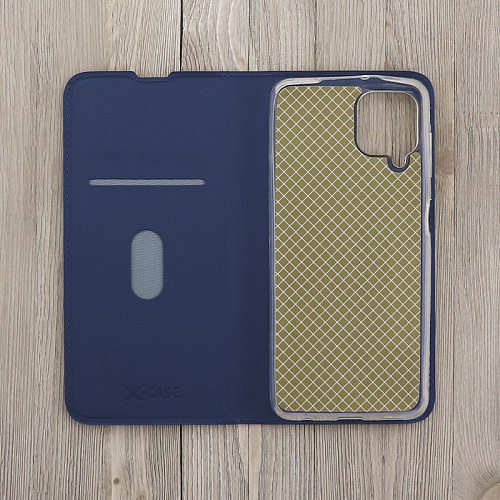 Чехол-книжка для Samsung Galaxy A22 (4G), X-CASE, боковой, синий
