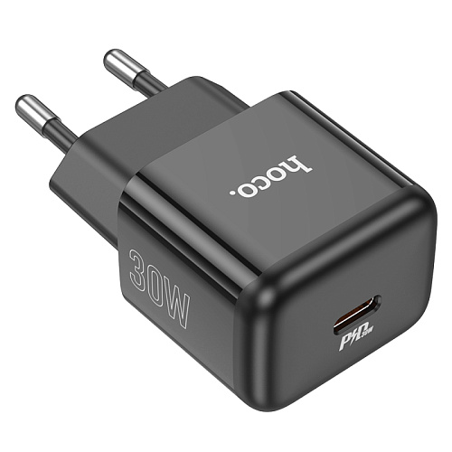 Сетевое зарядное устройство, 1 PD 30W (N32), HOCO, черный