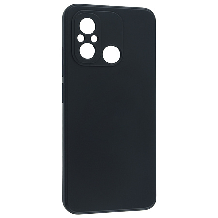 Чехол силиконовый для Xiaomi Redmi 12C (4G)/Redmi 11A/Poco C55, good quality, с защитой камеры, X-CASE, черный