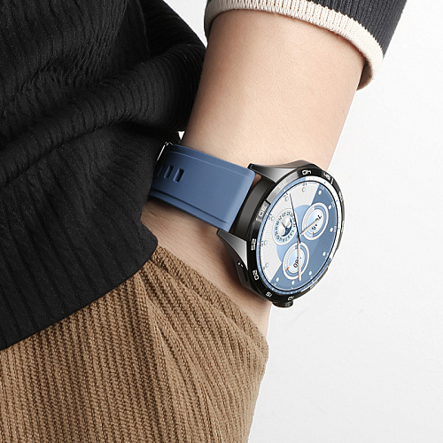 Ремешок на руку универсальный для умных часов 20мм, HOCO, WH17, силиконовый, черный