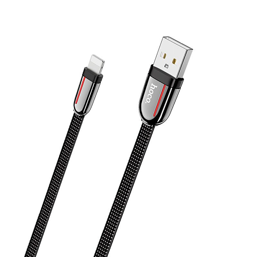 USB дата кабель Lightning, HOCO, U74, 1.2m, черый