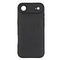 Чехол силиконовый для iPhone 17 Air, с микрофиброй внутри, с защитой камеры, X-CASE, черный