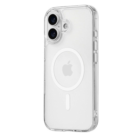Чехол силиконовый для iPhone 17, Магнитный (MagSafe), X-CASE, прозрачный