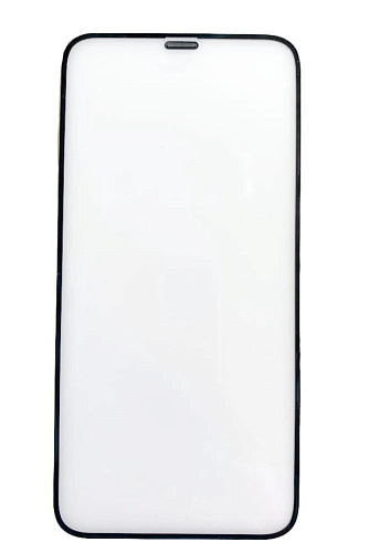 Защитное стекло на iPhone XR/11 (6.1),  с сеточкой для динамика, черное, X-CASE