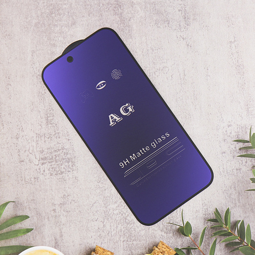 Защитное стекло на iPhone 17 Air, Anti-blue ray матовый, черный, X-CASE