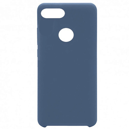 Чехол силиконовый для Xiaomi Redmi 6, Silicone case, синий