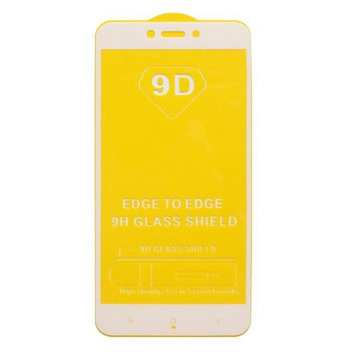 Защитное стекло на Xiaomi Redmi 4X, 9D, белый, X-CASE