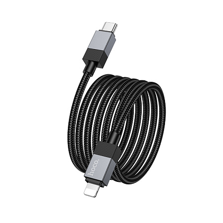 Кабель Lightning to Type-C (PD), HOCO, X110, 1 метр, цвет черный