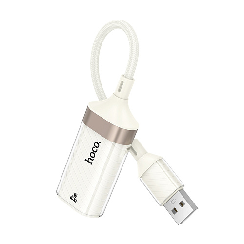 USB интернет адаптер, 100 Mbps, UA41, HOCO, цвет абрикосовый