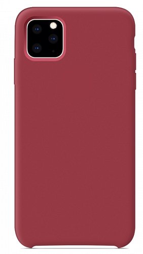 Чехол - накладка для iPhone 11 Pro Max, Silicon Case, бордовый