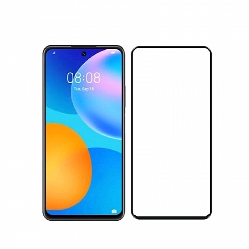 Защитное стекло на Honor 10X lite, 9D, черный, X-CASE