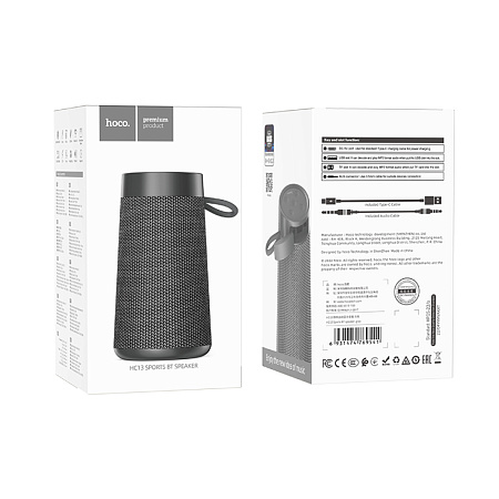 Колонка HC13 Sports BT speaker, HOCO, серый