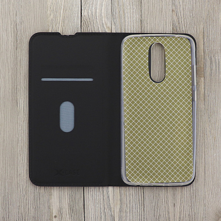 Чехол-книжка для Xiaomi Redmi 8, X-CASE, боковой, черный