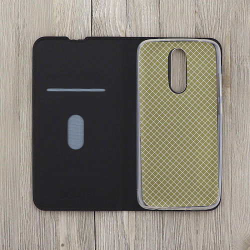 Чехол-книжка для Xiaomi Redmi 8, X-CASE, боковой, черный