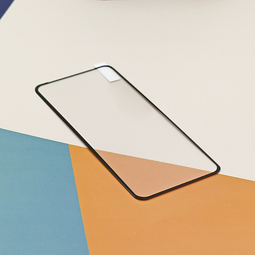 Защитное стекло на Realme 10 Pro, полный клей, прозрачное с черной рамкой, X-CASE