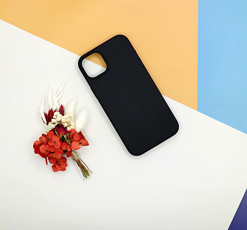 Чехол - накладка для iPhone 11, Silicon Case, без лого, черный