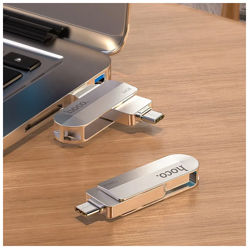 USB Flash Drive 32GB Smart Type-C (UD10) 2 в 1, скорость записи 15-30 МБ/С, скорость чтения 80-120МБ/С