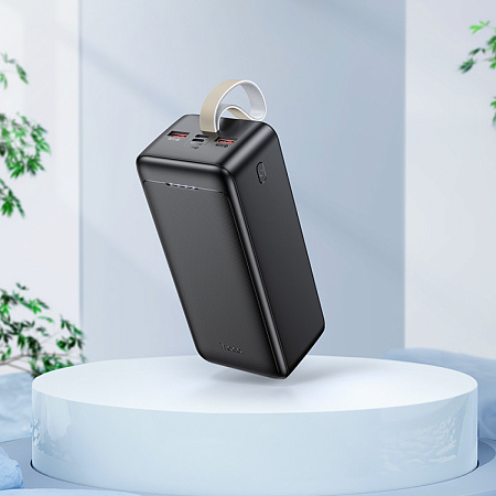 Универсальный Доп. Аккумулятор 40000mAh, J111C, HOCO, выход: 2 USB (22.5W)+1 PD (30W), черный