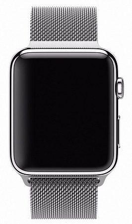 Ремешок на руку для Apple Watch 42/44/45/49 мм, Milanese loop, серый