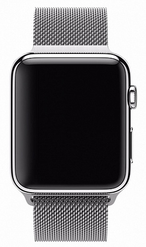 Ремешок на руку для Apple Watch 42/44/45/49 мм, Milanese loop, серый