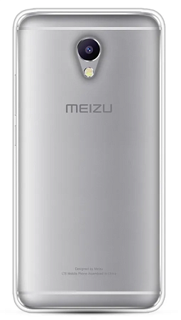 Чехол силиконовый для Meizu M5 Note, прозрачный