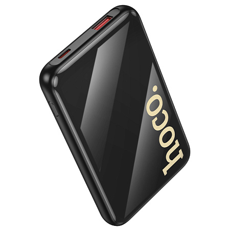 Универсальный Доп. Аккумулятор 10000mAh, Q37, HOCO, 1 USB (22.5W)+1 PD (20W)+Type-C+Lighting, черный
