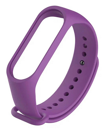 Ремешок на руку для Mi band 3/4, силиконовый, фиолетовый