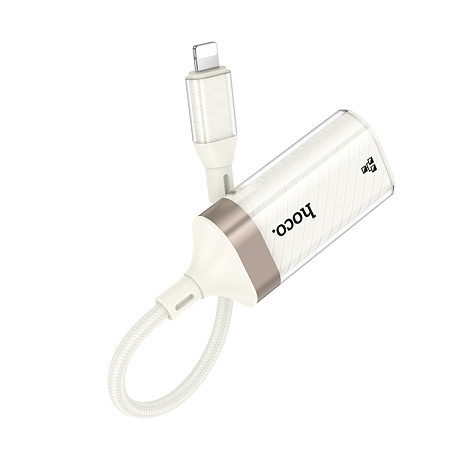 Переходник с lightning на RJ45, UA41A, HOCO, сеть: 10/100Mbps, цвет белый