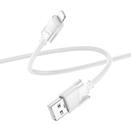 USB дата кабель Lightning, HOCO, U132, 1.2м, серый