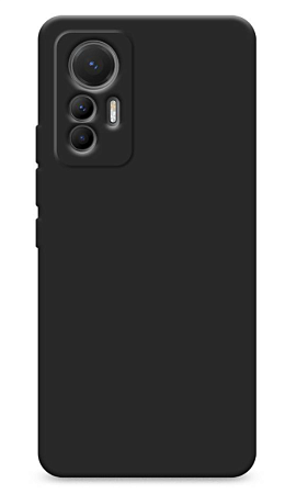Чехол силиконовый для Xiaomi 12 Lite, c защитой камеры, X-CASE, черный