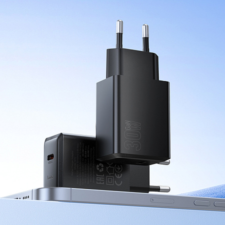 Сетевое зарядное устройство, 1 PD 30W  (N70), HOCO, цвет черный