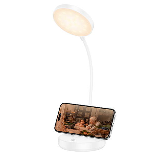 Настольная лампа, HX14, HOCO, время автономной работы 3 часа, белый