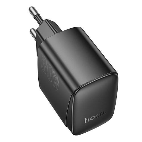 Сетевое зарядное устройство, 1 PD 30W + 1 USB 3.0 QC (CS61A), HOCO, черный