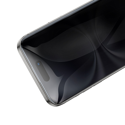 Защитное стекло для iPhone 15/16, G777 Plus, HOCO, anti-static, антишпион, черное