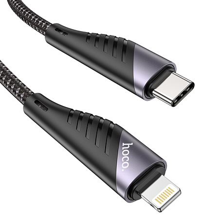 Кабель Lightning to Type-C (PD), HOCO, U95, Fast Charge, черный