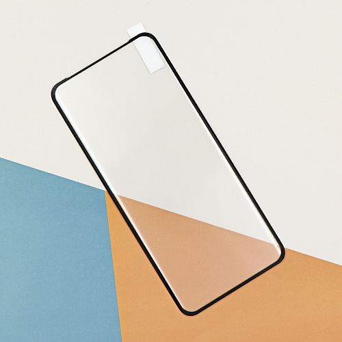 Защитное стекло на Realme 10 Pro, полный клей, прозрачное с черной рамкой, X-CASE