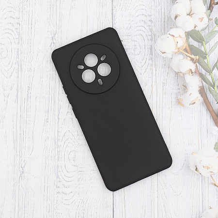 Чехол силиконовый для Realme 14 Pro (5G)/14 Pro Plus (5G), с микрофиброй внутри, с защитой камеры, X-CASE, черный