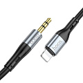 AUX Audio кабель 3,5 мм на Lightning, UPA22, HOCO, черный