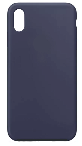Чехол - накладка для iPhone XR, Silicon Case, без лого, темно-синий