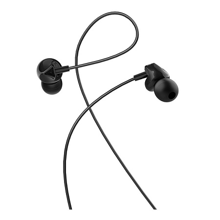 Проводные наушники M60 Perfect sound universal earphones with mic, черные