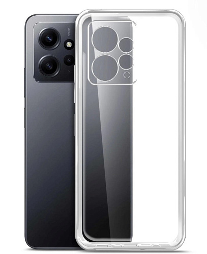 Чехол силиконовый для Xiaomi Redmi Note 12 (4G), c защитой камеры, X-CASE, прозрачный