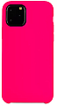 Чехол - накладка для iPhone 11 Pro Max, Silicon Case, ярко-розовый