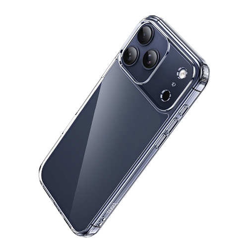 Чехол силиконовый для iPhone 17 Pro Max, Противоударная серия TPU, HOCO, прозрачный