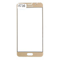 Защитное стекло на Samsung A710F, Galaxy A7 (2016), с загибом, золотое, X-CASE