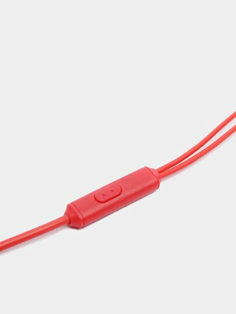 Проводные наушники M14 Universal Earphone, вакуумные с микрофоном, HOCO, красные
