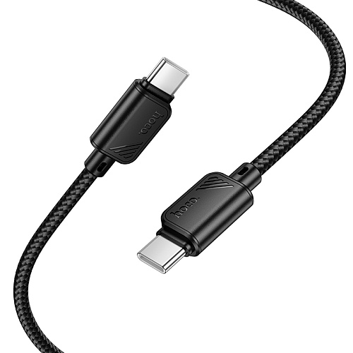 Кабель Type-C на Type-C, HOCO, X113, 1 метр, 60W, цвет черный