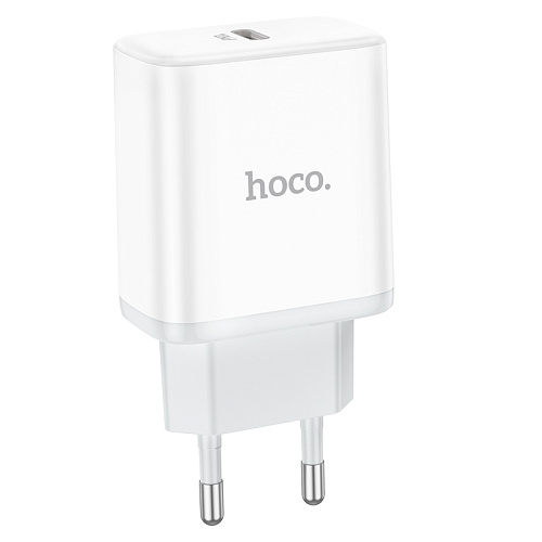 Сетевое зарядное устройство, 1 PD 20W (C104A), HOCO, белый
